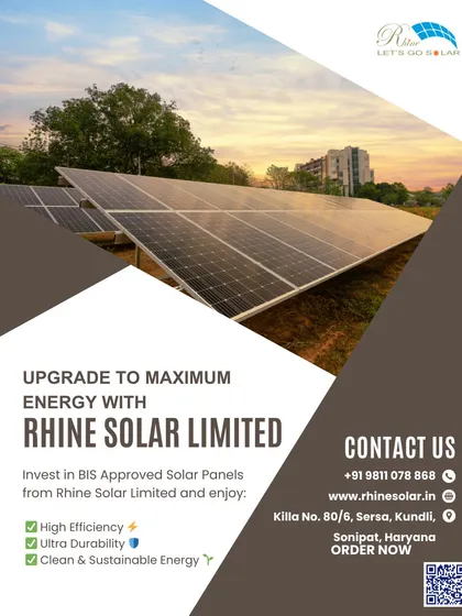 I help businesses upgrade to maximum energy with BIS-approved solar panels. This ground-mounted project is designed for high efficiency and ultra-durability, providing clean and sustainable energy for years to come.