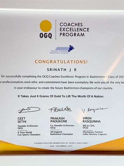 Padukone School of Badminton - Badminton Coaching Learn from the Legends: Our Expert Coaches photo 19