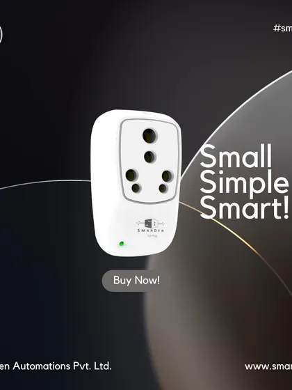 Automation is not limited to your home. With our portable smart plug, you can take smart control with you wherever you go.