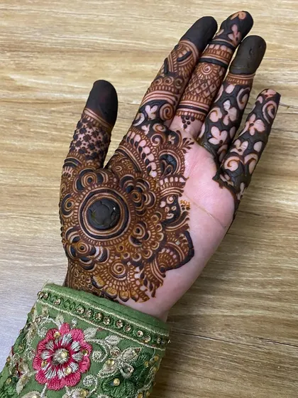 Another view of the completed paste application for this beautiful design.