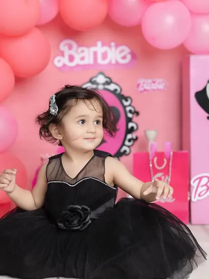 Welcome to the Barbie dream house! This all-pink, glamorous Barbie theme is perfect for the little fashionista in your life.