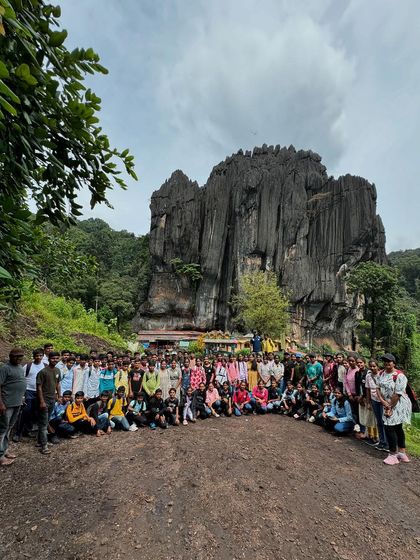 An educational trip to the unique Yana Caves. I create custom itineraries for student groups that are both fun and informative, showcasing the natural wonders of Karnataka.