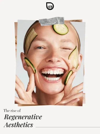 This image announces the rise of Regenerative Aesthetics. My practice is moving towards treatments that work with your body's natural healing mechanisms for long-term rejuvenation.