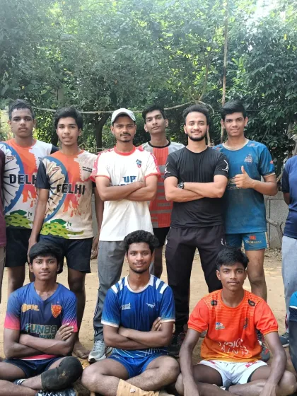 The team posing for a photo during the summer camp. These camps are a great way to learn new skills and make friends who share the same passion for kabaddi.