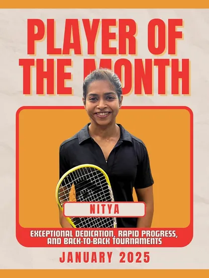 Meet Nitya, a powerhouse of dedication! In just two months of training, she leveled up to compete in back-to-back tournaments. Her courage and determination are truly inspiring.