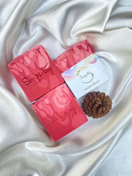 Another view of the Festive Fiesta soap, a simple yet beautiful design.