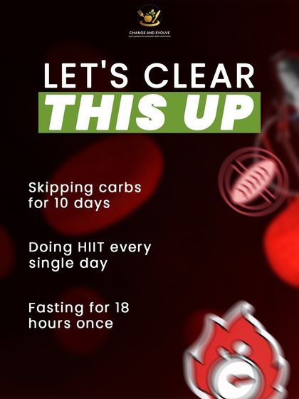 Let's clear this up: quick fixes like skipping carbs for 10 days or doing HIIT every day won't reverse insulin resistance.