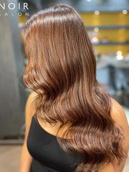 A final look at this stunning hair colour, proving that the right shade and style can completely elevate your look.