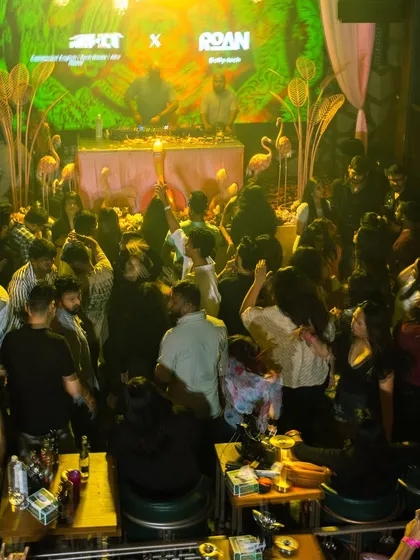 The dance floor at Happy Brew is always the center of the action. I keep the energy high with a mix of commercial hits and tech house beats.