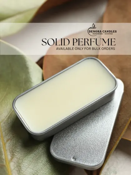 My solid perfumes are skin-friendly and spill-proof, making them an excellent addition to any fragrance line. I offer these for bulk orders and white-label manufacturing, packaged in convenient and stylish slider tins.