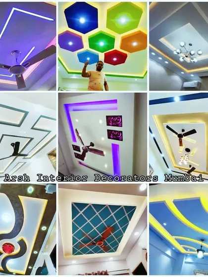 Another set of amazing false ceiling designs to inspire your dream home, from rainbow-colored hexagons to elegant, flowing patterns.