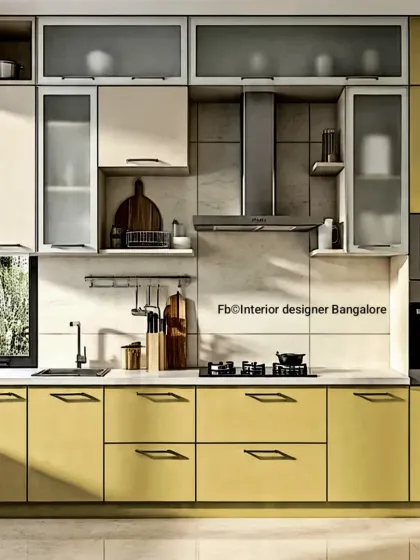 Modular Kitchen - Modular Home Interiors Efficient L-Shaped & U-Shaped Kitchens photo 3