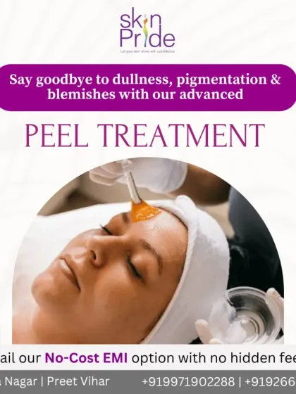 Our professional peel treatments are an effective way to say goodbye to dullness, pigmentation, and blemishes. They exfoliate the top layer of skin to reveal a clearer, brighter you.