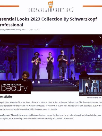 I was thrilled to be featured in Professional Beauty for my work on the SP Essential Looks 2023 collection, where I discussed creating edgy yet commercially adaptable looks.