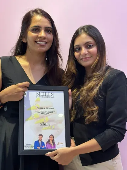 Celebrating another certified nail artist. We ensure every student gets the one-on-one attention needed to master the techniques and earn their diploma.