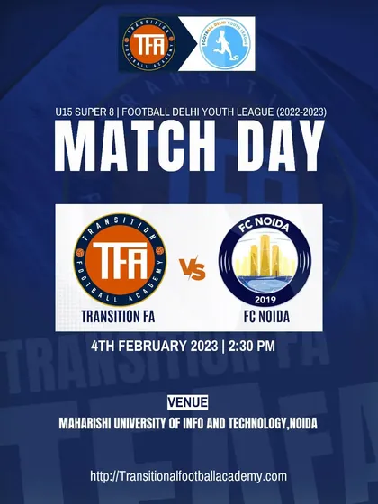 Announcing the U-15 Super 8 match against FC Noida.
