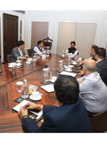 The meeting included five-time World Champion Mr. Viswanathan Anand and other key officials from the All India Chess Federation (AICF). My role as a legal advisor often involves facilitating such important national initiatives.