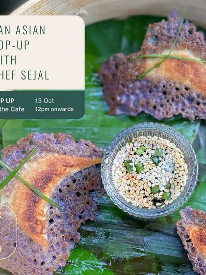 We were thrilled to host a Pan-Asian pop-up with the talented Chef Sejal, featuring innovative plant-based dishes like these beautiful goyza.