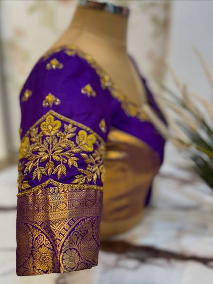 Chaithu Gowda - Custom Designer Ethnic Wear Custom Embroidered Blouses photo 98