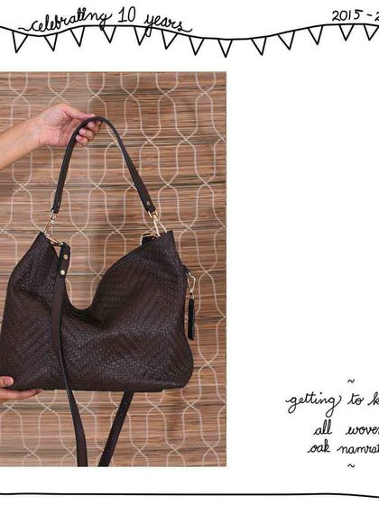 The All Woven Oak Namrata is a large, soft-bodied hobo bag, perfect for those who need to carry a lot while staying stylish.