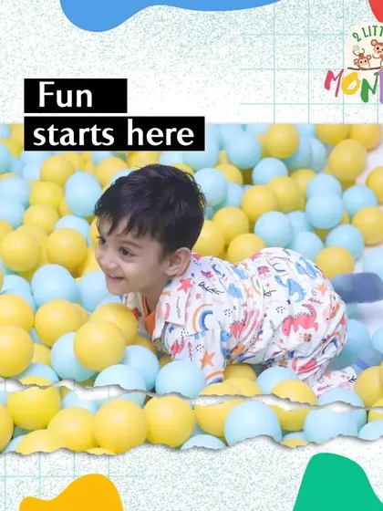 Fun starts here! Dive into our ball pit and let the adventures begin. We're all about creating unforgettable memories and exciting experiences every single day.
