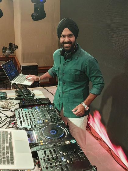 My happy place. A great shot of me at my full setup, smiling and ready to go.