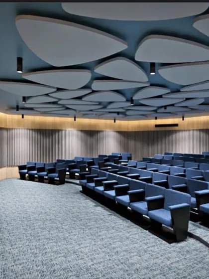 We were honored to design this state-of-the-art auditorium for the Bhabha Atomic Research Centre (BARC) in Mumbai. The project involved complex acoustic design and sophisticated lighting to create a world-class presentation and learning environment.
