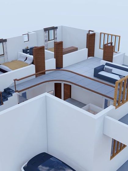 A duplicate of 47, providing another angle of the 3D architectural model.