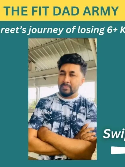 The FIT DAD program is for busy working dads who want to lose fat sustainably without crash dieting. This is for dads who want to lead by example and inspire their kids. Here are some of our successful clients like Supreet, Jatin, Syed, Nagraj, and Deepak.