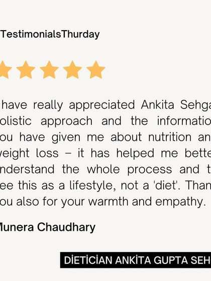 Munera appreciated my holistic approach and the information I provided about nutrition. This helped her see her journey as a lifestyle change, not a restrictive diet, and she valued the warmth and empathy in my coaching.