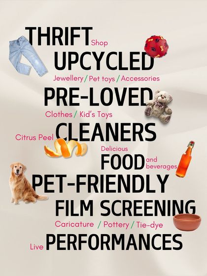 At The Re Market, you can thrift unique clothing, find upcycled jewelry and pet toys, and shop for eco-friendly cleaners. It's a complete experience with pet-friendly zones, film screenings, and live performances.