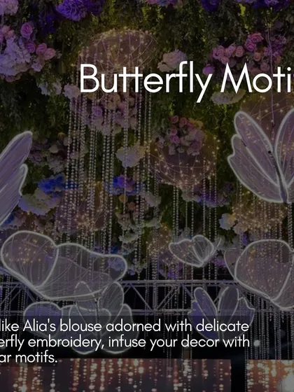 A duplicate of ID 150, this image highlights the creative possibility of using butterfly motifs in event decor.