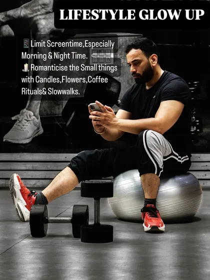 A key part of the 'Lifestyle Glow Up' is limiting screen time, especially in the morning and at night, and romanticizing small rituals like candles and slow walks.