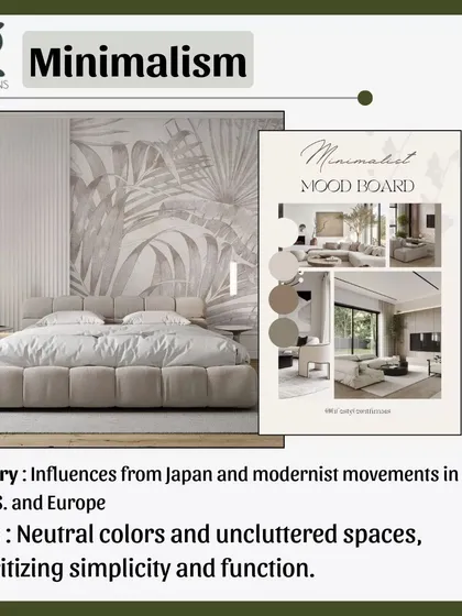 Minimalism is all about "less is more." Influenced by Japanese and modernist movements, this style prioritizes function, uncluttered spaces, and a neutral color palette to create a serene environment.