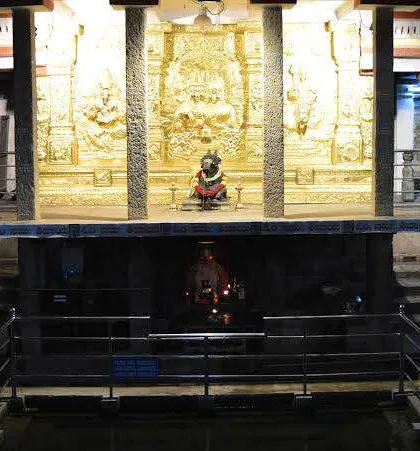 The Kadu Malleshwara Temple in Bengaluru is a 17th-century temple dedicated to Lord Shiva. The name 'Kadu' refers to the forest that once surrounded this ancient and peaceful place of worship.