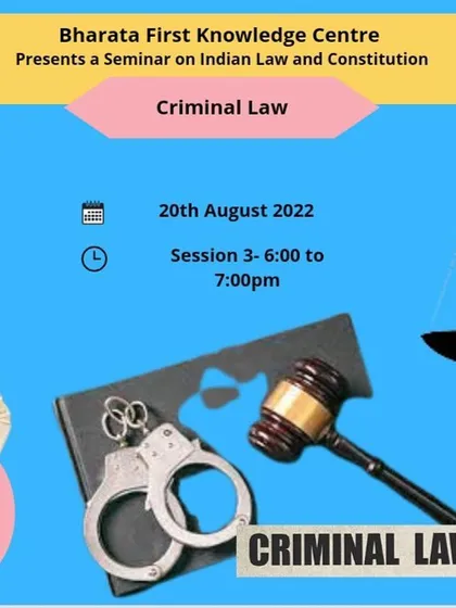 This is a poster from a seminar I conducted on Criminal Law for UPSC aspirants. I offer specialized sessions designed to equip future civil servants and legal professionals with a practical understanding of core legal subjects like the IPC and CrPC.