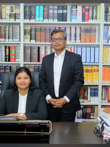 In my office with a colleague from my firm, Aegis Legal LLP. A strong legal team and thorough collaboration are essential for building effective defense strategies in complex criminal litigation.