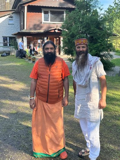 It was a pleasure to finally meet Swami Aditya ji in person in Lithuania. He does selfless service by sharing the profound knowledge of Vedic astrology. It is always inspiring to connect with others who are serving the world with India's ancient wisdom.