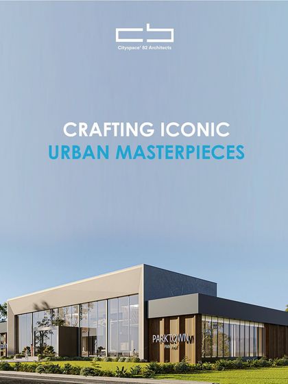 This image showcases the Parktown commercial center, where geometry and transparency converge to redefine the urban skyline. The design embraces open sightlines and refined materials, setting a new standard for modern city living.