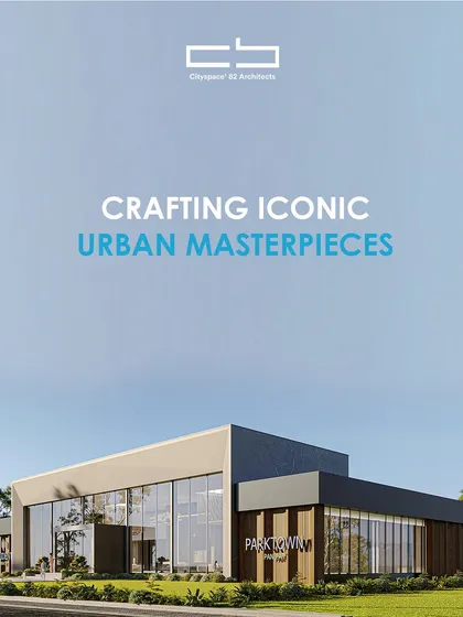 This image showcases the Parktown commercial center, where geometry and transparency converge to redefine the urban skyline. The design embraces open sightlines and refined materials, setting a new standard for modern city living.