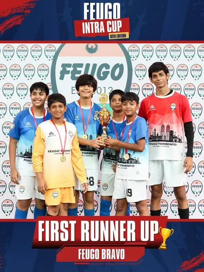 The 'Feugo Bravo' team, our First Runner-Up in the highly competitive U-13 category.