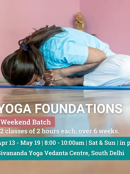 Our weekend batch for the Yoga Foundations course offers 12 classes over 6 weeks. This is an ideal option for those with busy weekday schedules to build a strong and consistent practice.