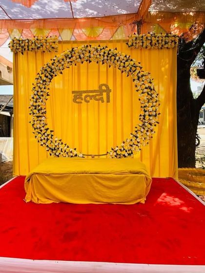 Shanaya Decorations - All-Inclusive Ceremony Packages (Haldi & Mehendi) Signature Ring Backdrops photo 21