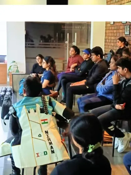 Coach Deepali Deshpande delivers a briefing to our rifle shooters. These sessions provide invaluable insights into competitive strategy and mental preparation.