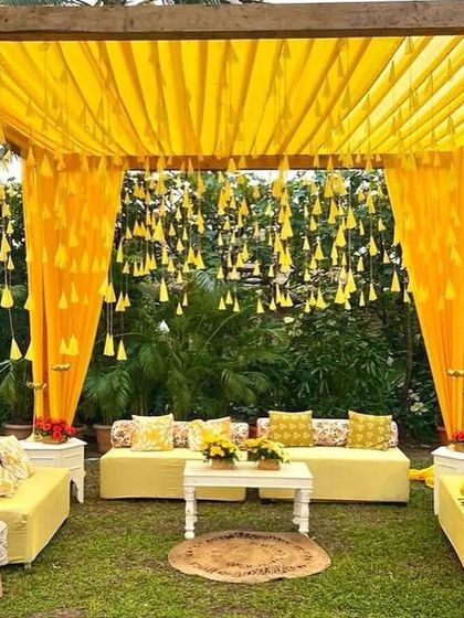 Rushi Events - Event Decoration & Styling Vibrant Haldi & Mehendi Functions photo 9
