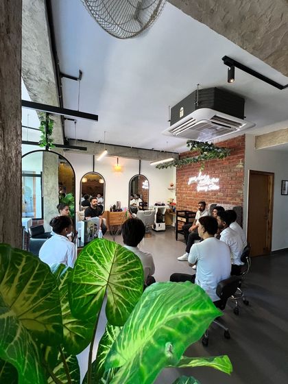 A shot of our team during a meeting. We are constantly discussing new techniques and ideas to stay at the top of our game.