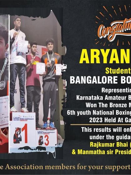 Congratulations to Aryan Raj and the coaches of Bangalore Boxing Club. This is what hard work and guidance can achieve.