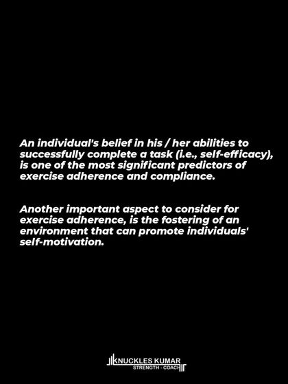 To help clients stick with their training, I foster an environment that builds self-efficacy and self-motivation. This involves providing choice, explaining the rationale behind the program, and giving them the autonomy to take ownership of their training.
