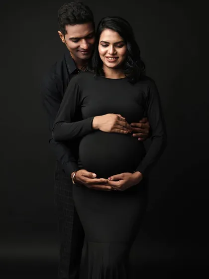 A slight variation of the embrace, capturing a different angle and a sweet, smiling expression. I always shoot multiple options to get the perfect shot.