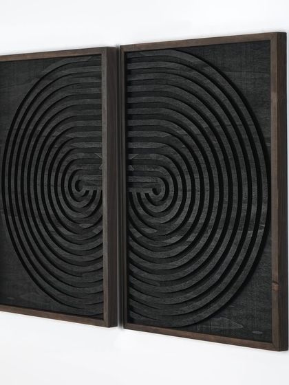 Best of Bharat - 3D & Sculptural Wall Art Modern Geometric Wood Art photo 16